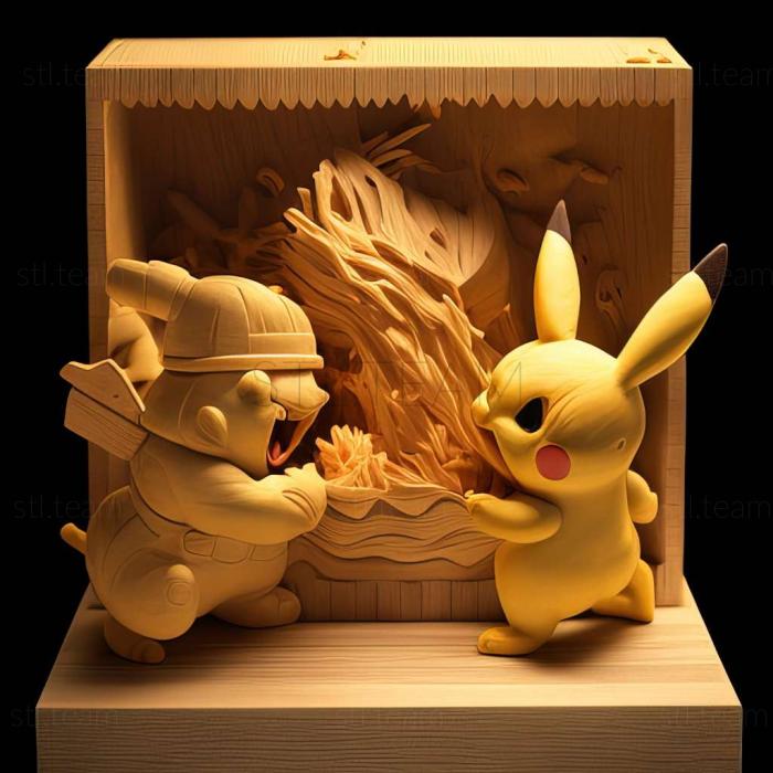 3D model Cooking Up a Sweet Story Showdown Satoshi VS Pikachu (STL)